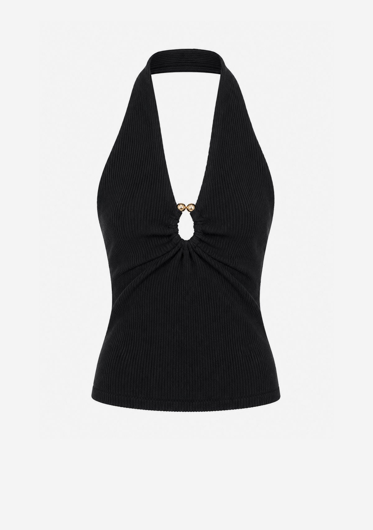 Top Sleeveless Woven Rayon Black Dress Forum Inc.