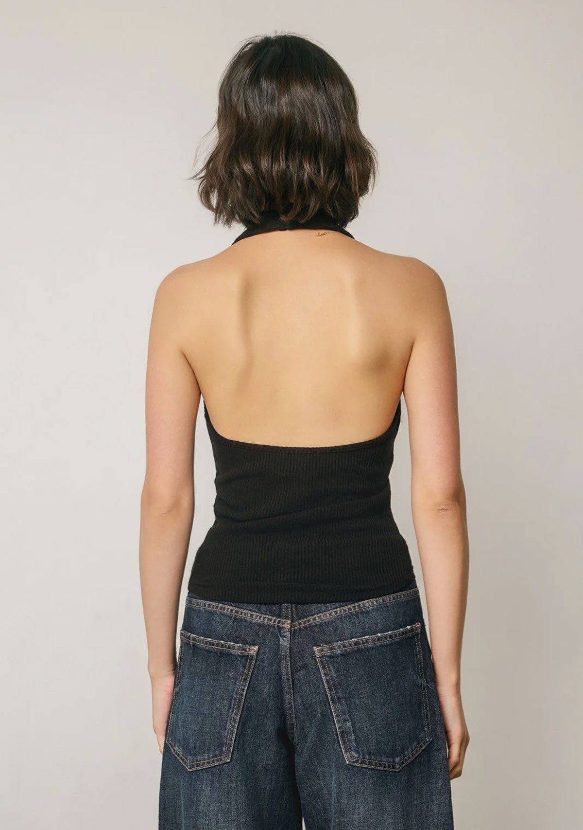 Top Sleeveless Woven Rayon Black Dress Forum Inc.
