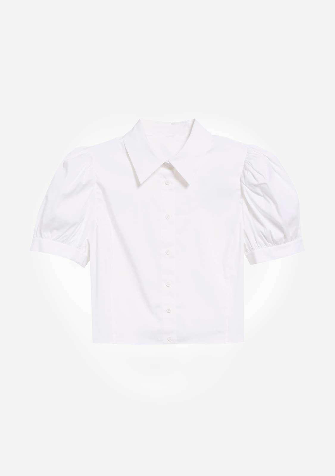 SHORTSLEEVE POPLIN BLOUSE- MINT