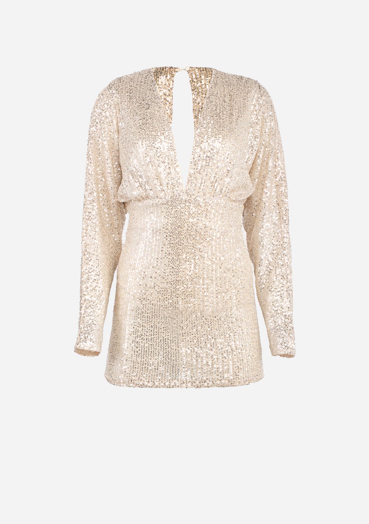 gold shoes with white wedding dress Alyce Paris 4682 - Short Glitter Tulle Sheath Dress main image 1