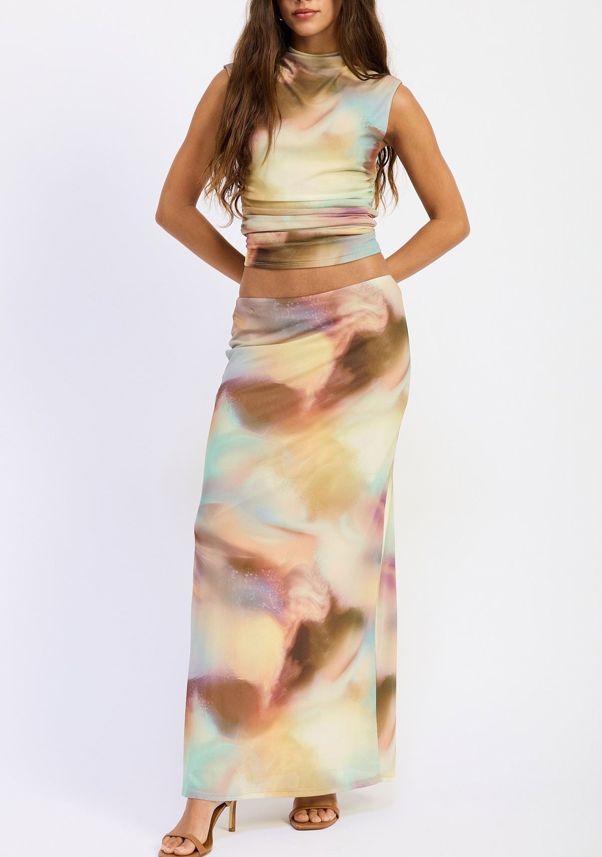 Maxi Mesh Skirt Multi