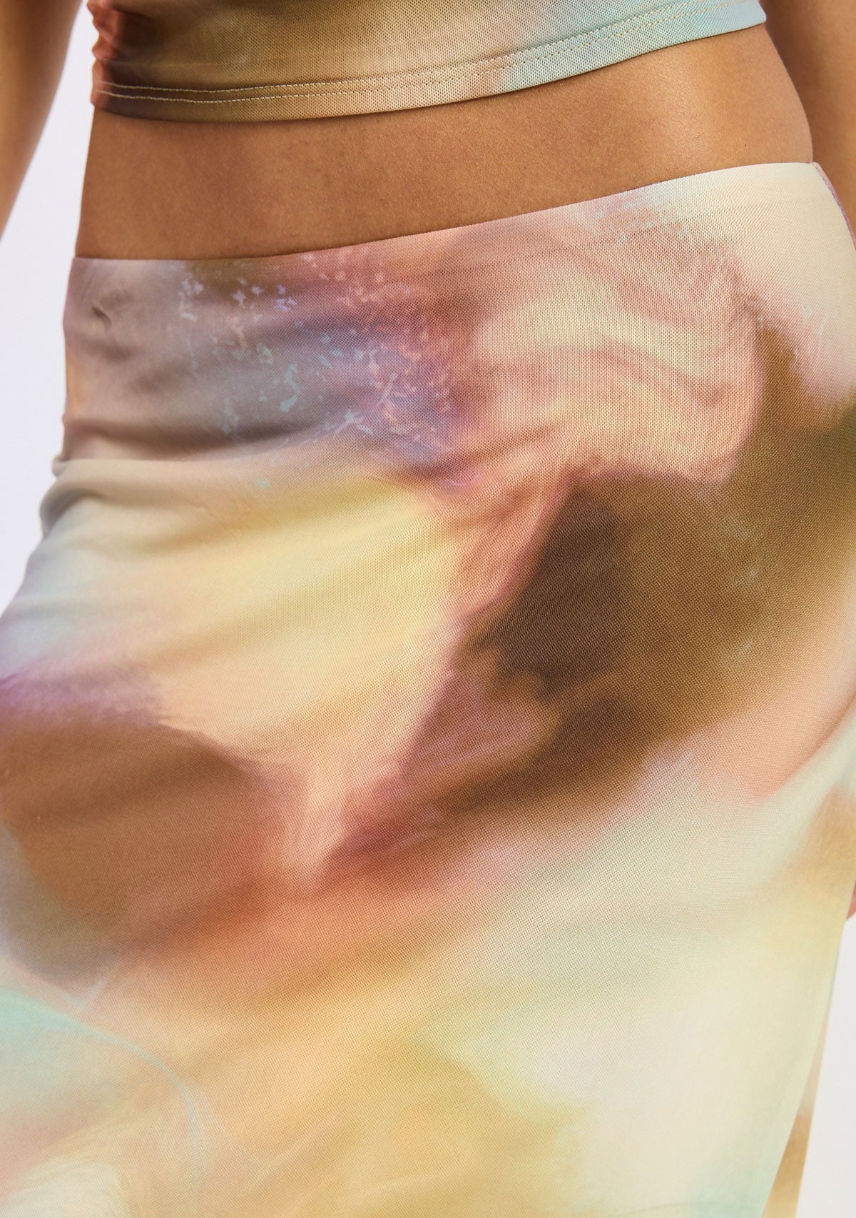 Maxi Mesh Skirt Multi