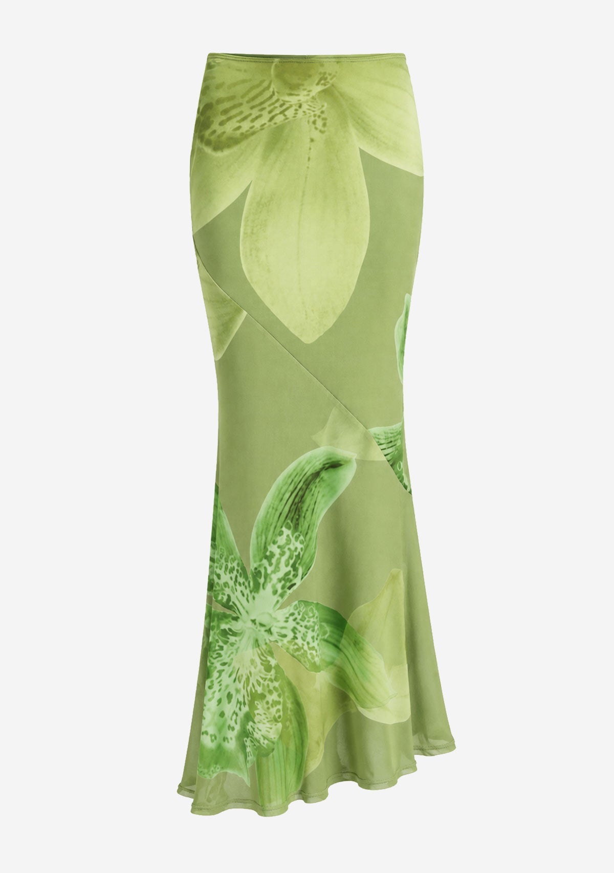 Mermaid Maxi Skirt Green Floral Emory Park