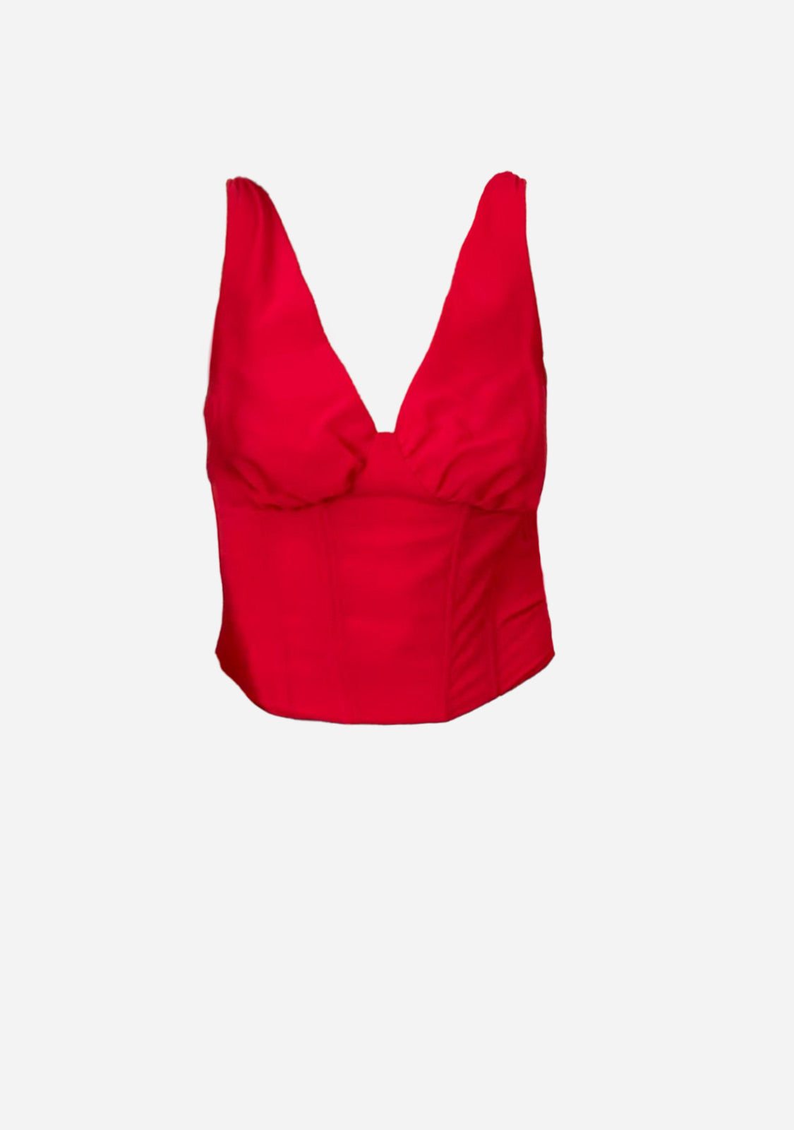 V-Neck Corset Smocked Back Top The Latest Scoop