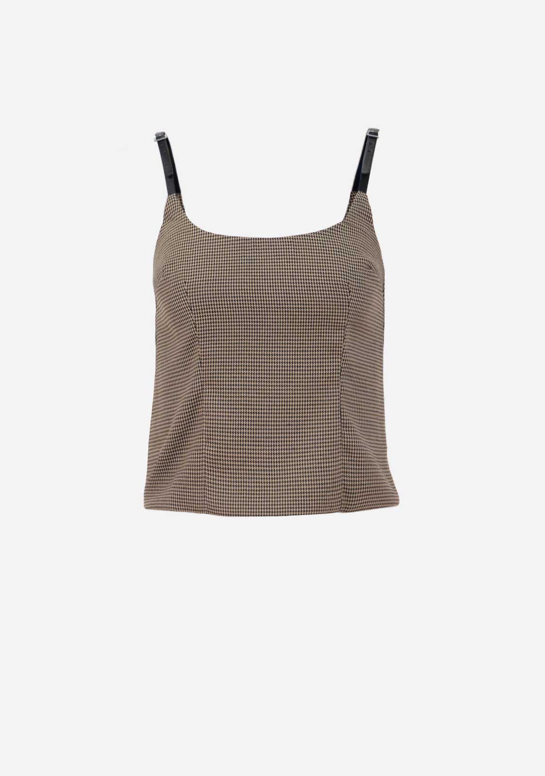 Houndstooth Buckle Straps Top The Latest Scoop