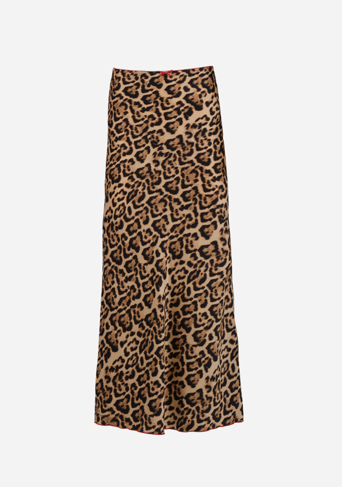 Leopard Print Satin Maxi Skirt The Latest Scoop