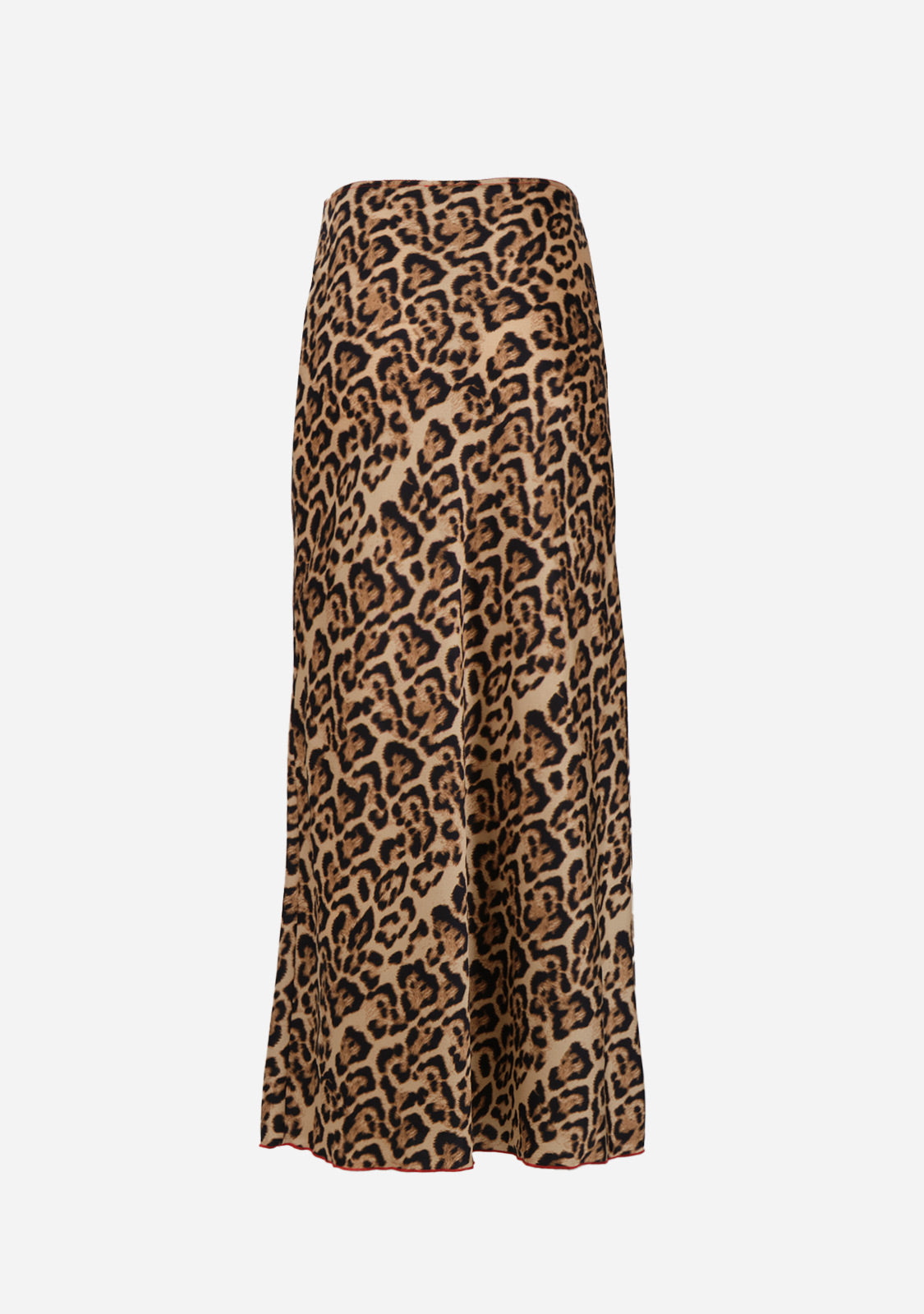 Leopard Print Satin Maxi Skirt The Latest Scoop