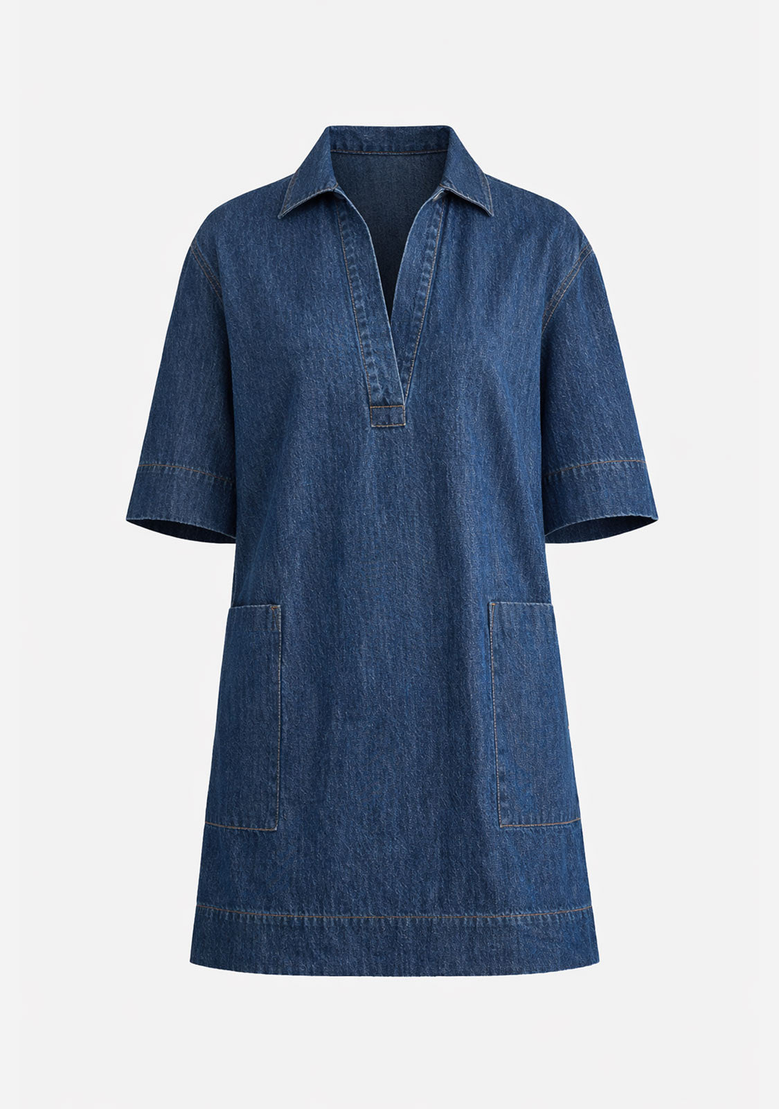 Evelina Mini Dress Dark Wash