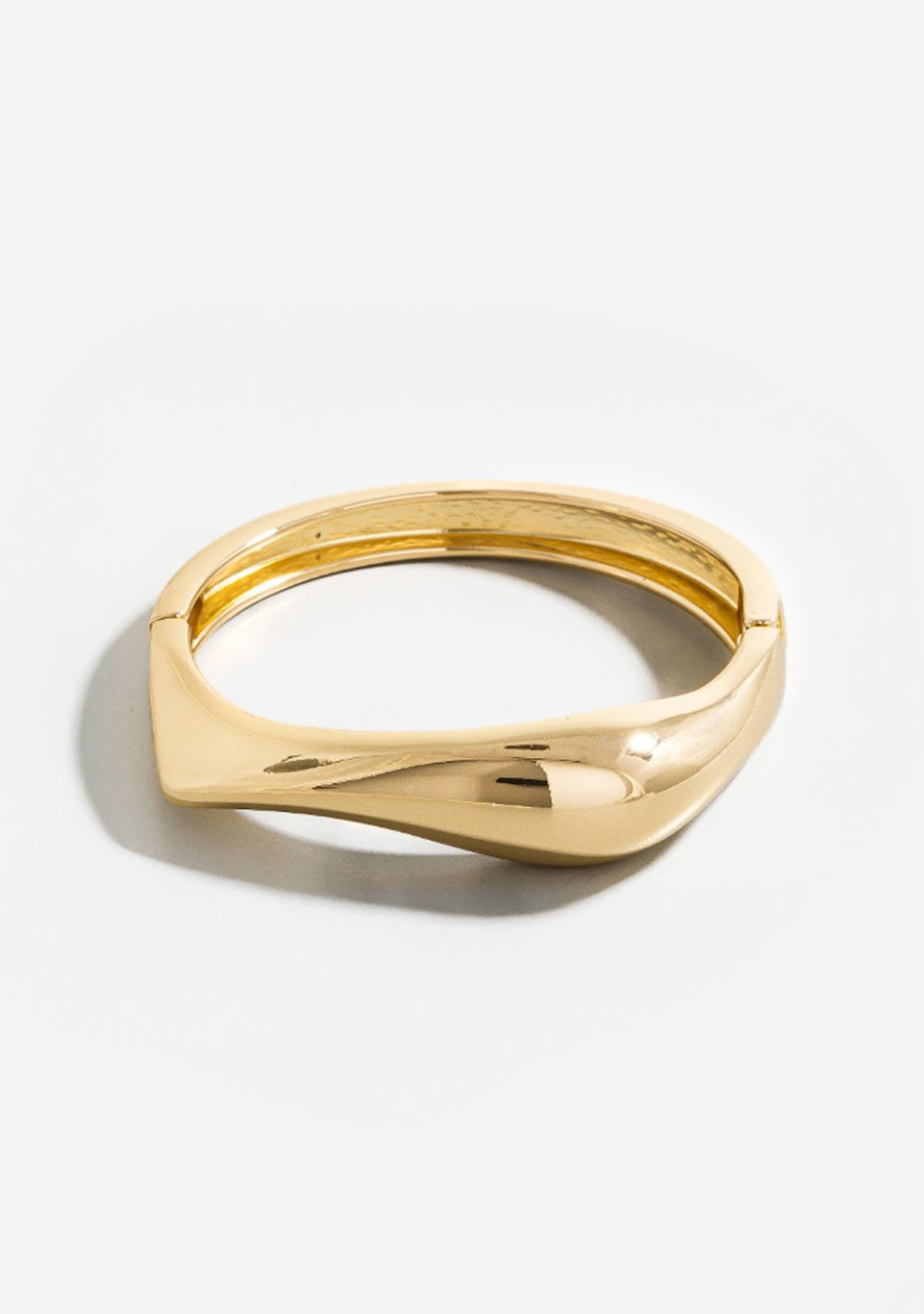 Irregular Shape Hinge Bangle