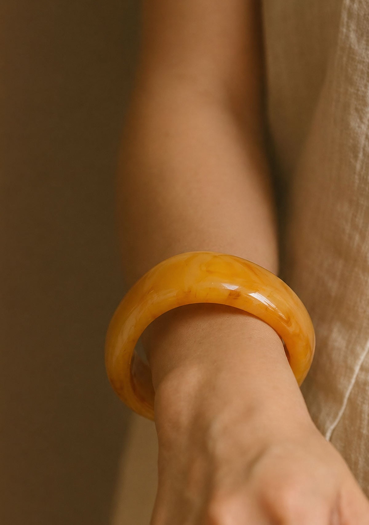Large Marble Resin Bangle Bracelet Fame Accessories