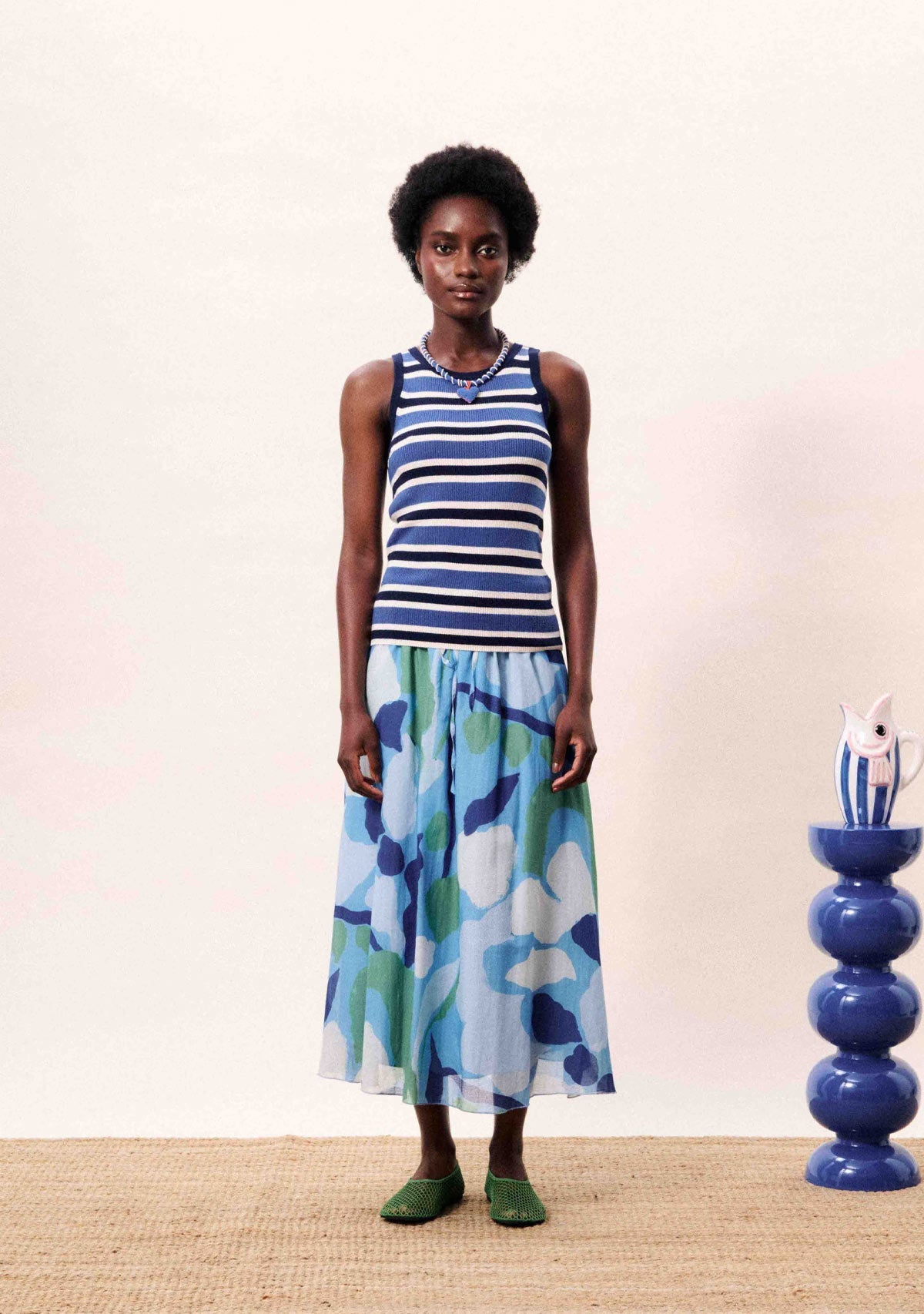 Sargasso Skirt Nenufar Bleu FRNCH