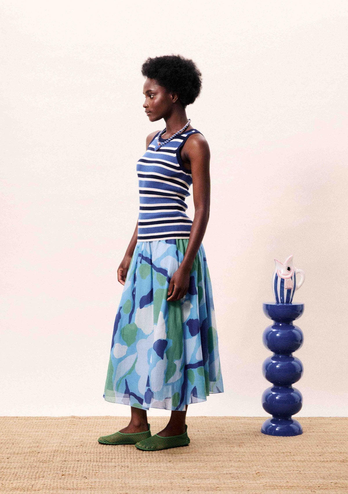 Sargasso Skirt Nenufar Bleu FRNCH