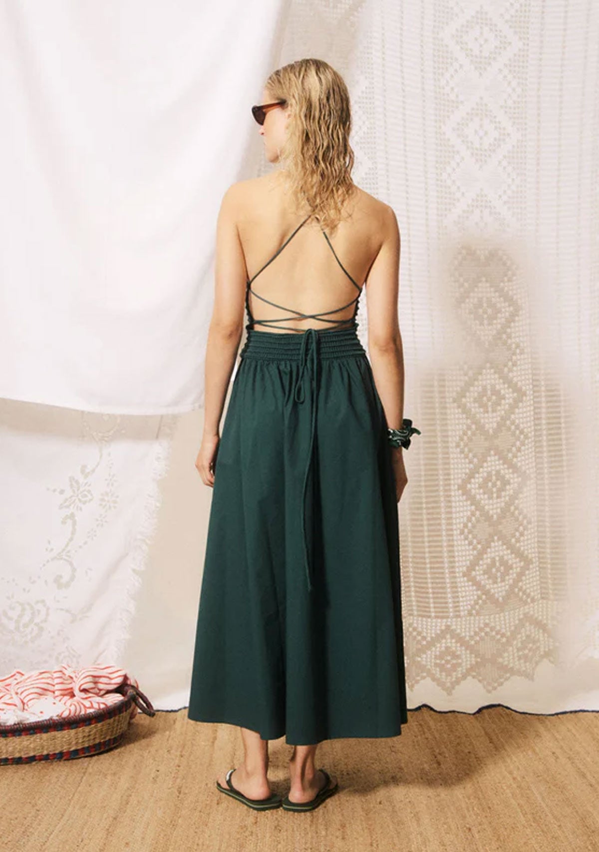 Lucia Dress Vert Rivage