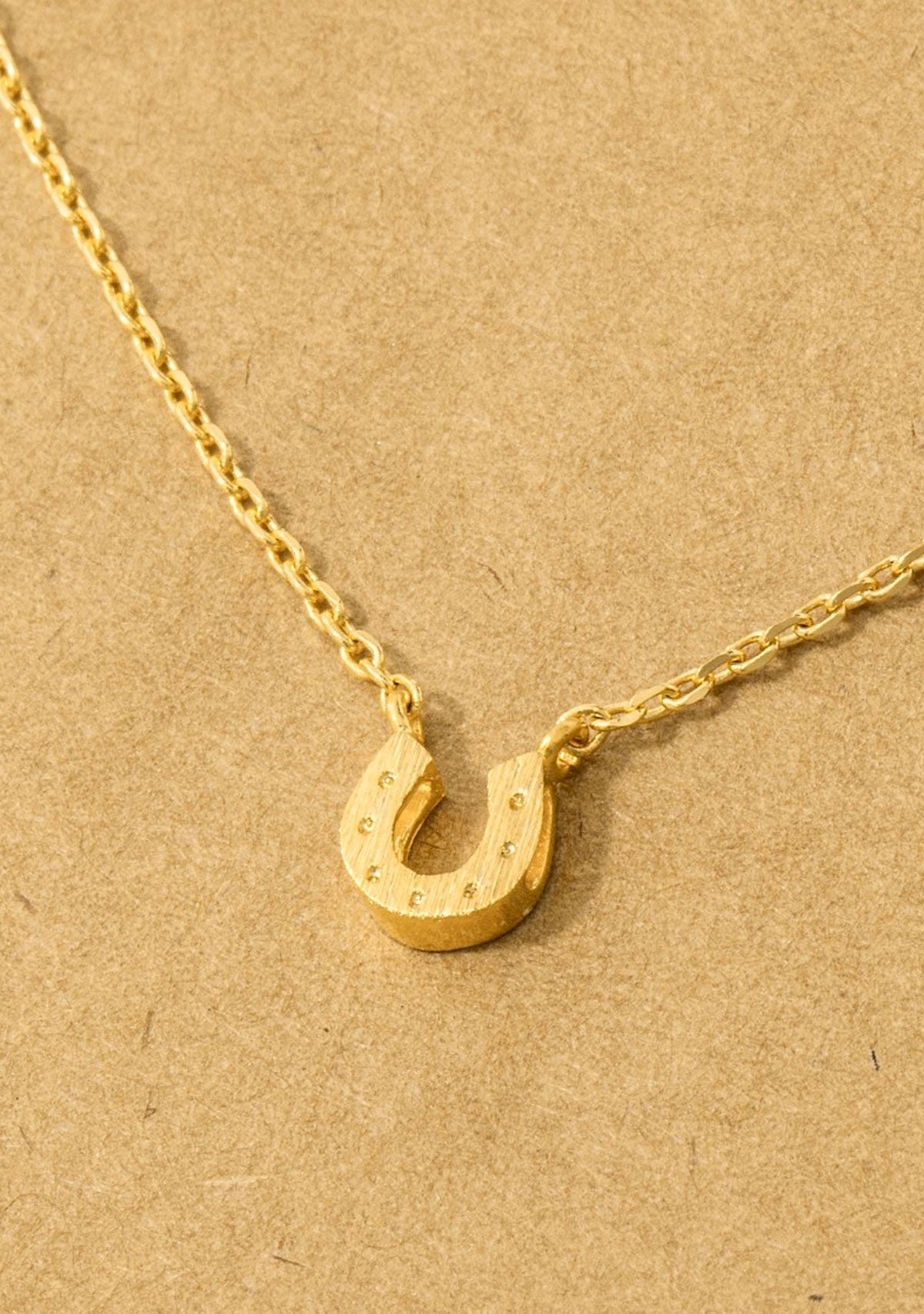 Horseshoe Necklace Fame Accessories