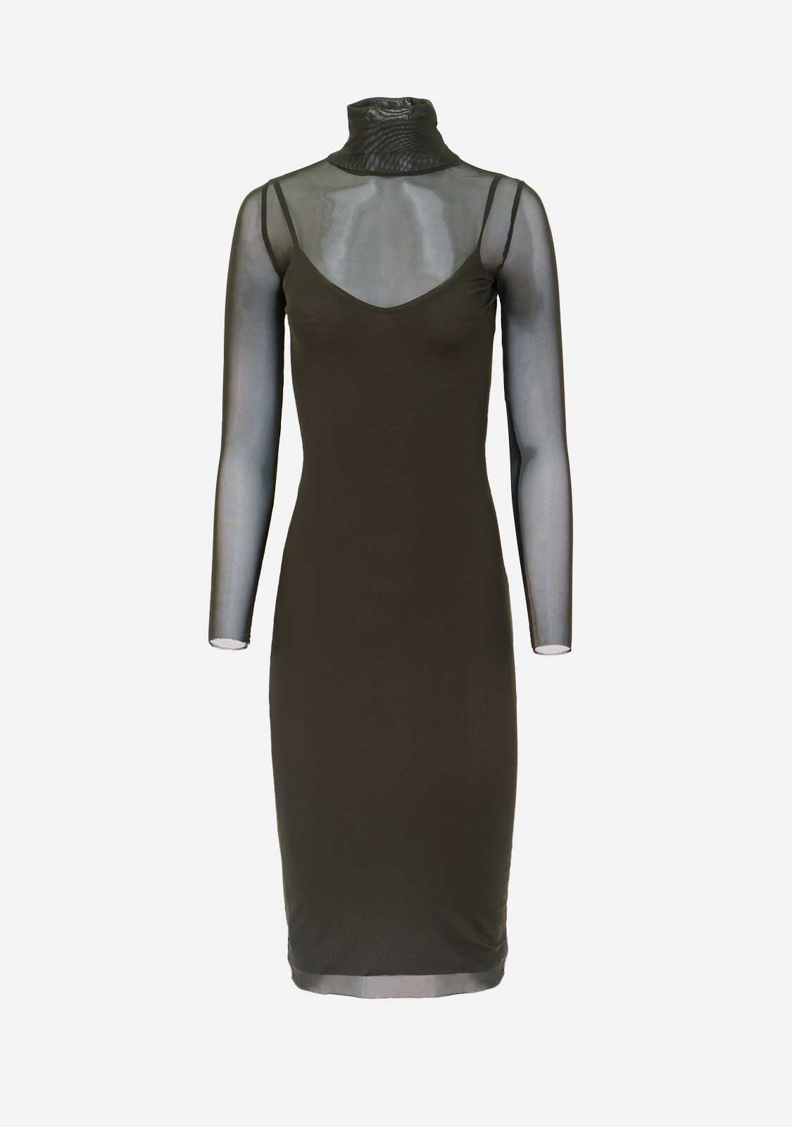 High Neck Long Dress With Long Sleeves The Latest Scoop
