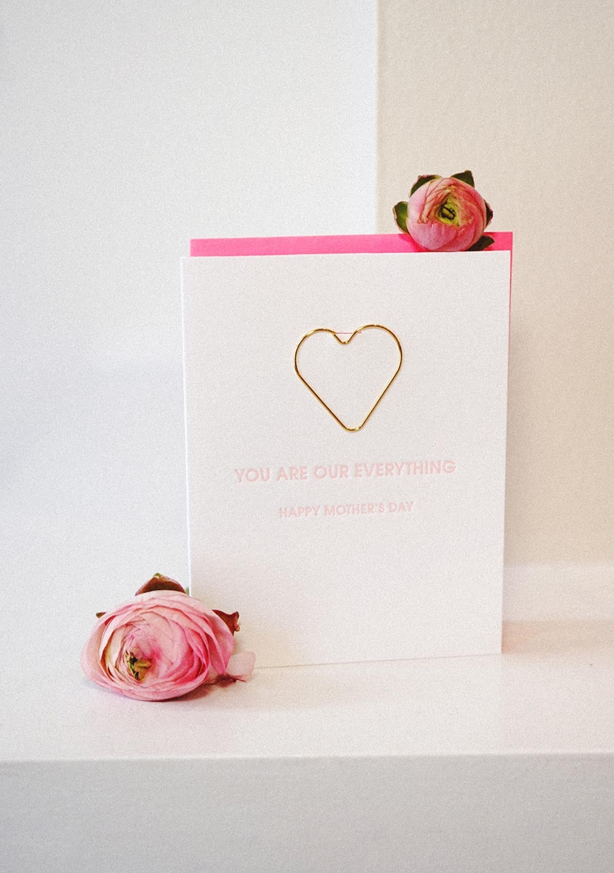 You Are Our Everything Heart Paper Clip Mother's Day Card Chez Gagne