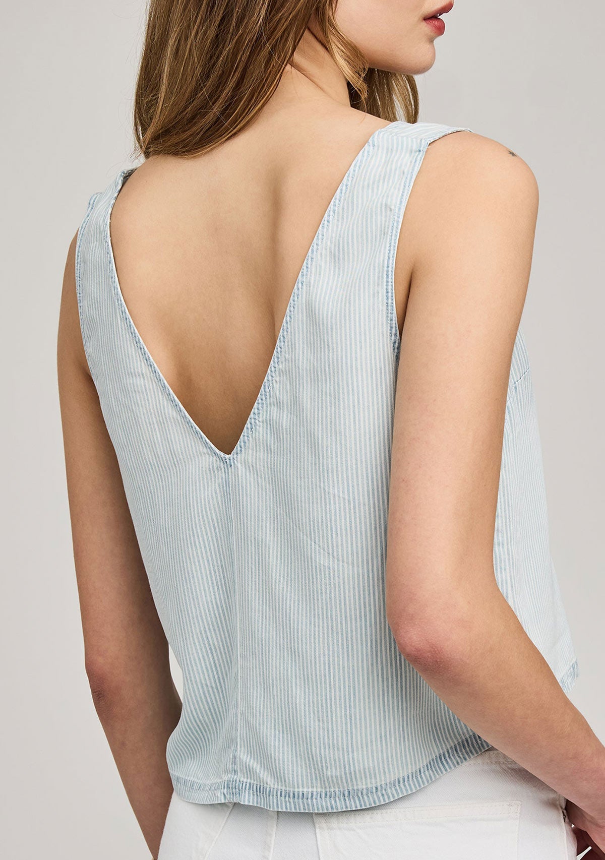 Colette Blouse Blue Stripe Family Business Distributions (Gentle Fawn/Skout Showroom))