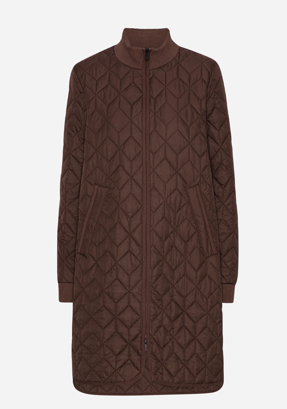 Padded Quilt Coat Ebony