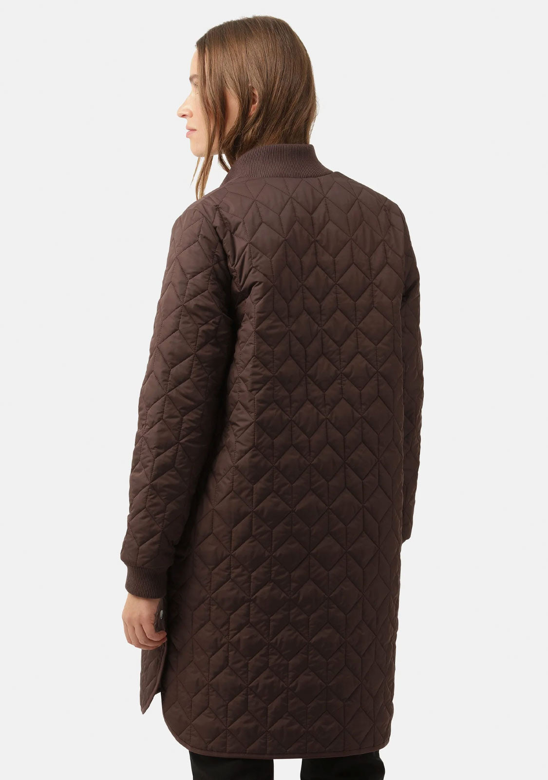 Padded Quilt Coat Ebony