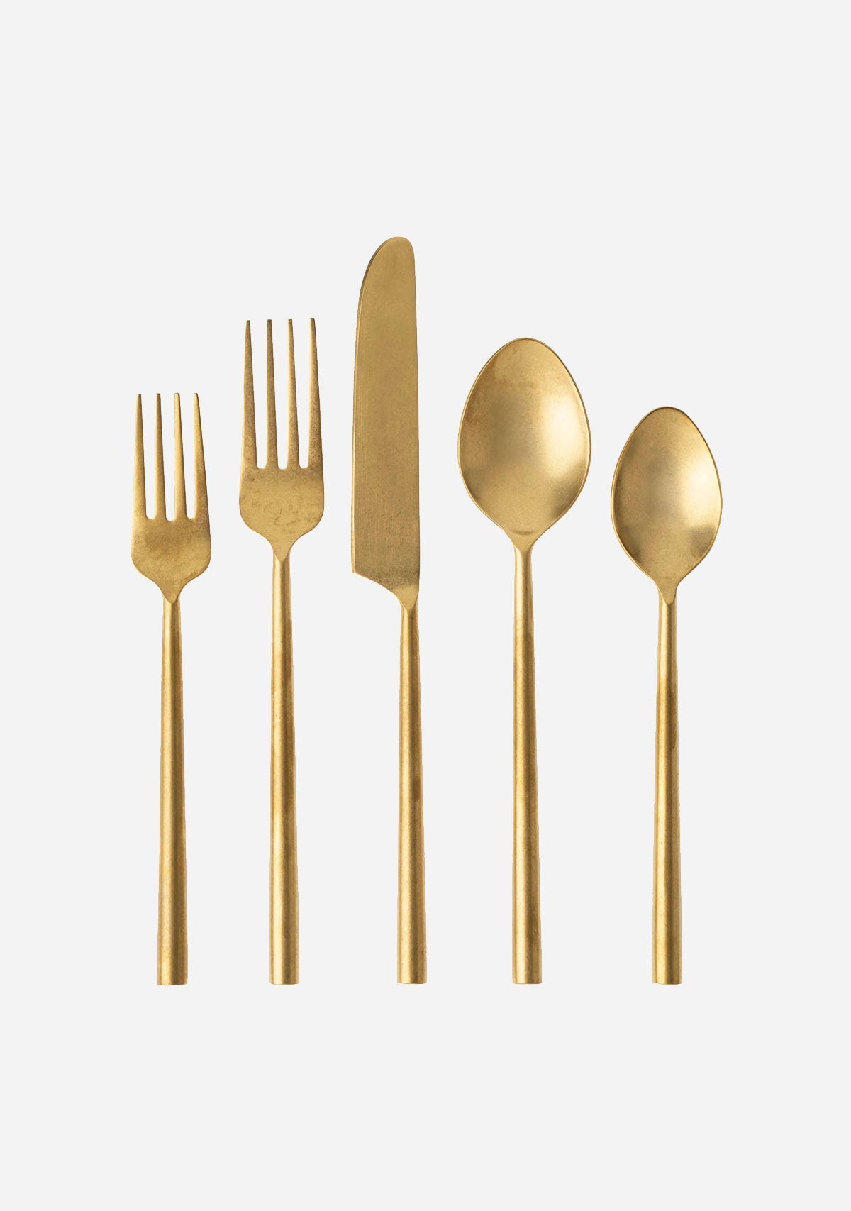 Tides Flatware S/5 Tumbled Gold The Latest Scoop