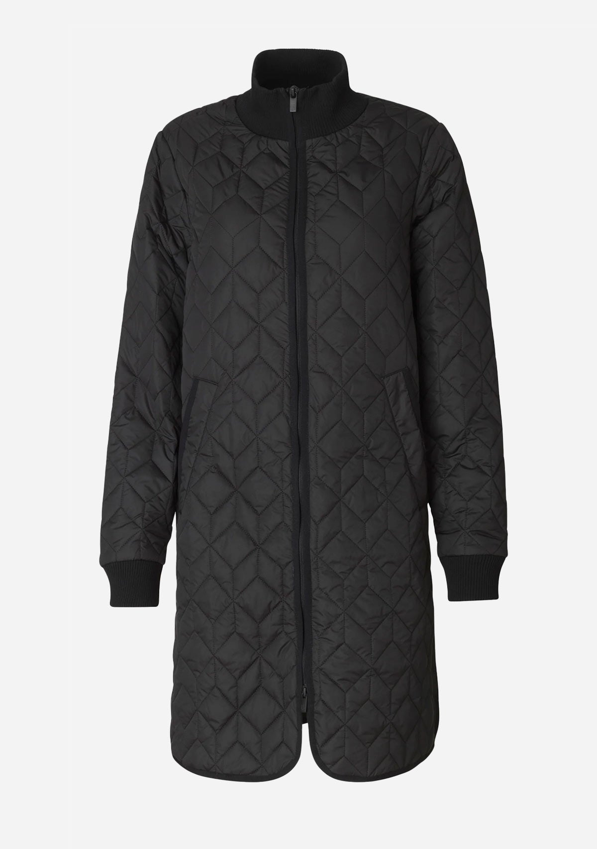 Padded Quilt Coat Black Ilse Jacobsen