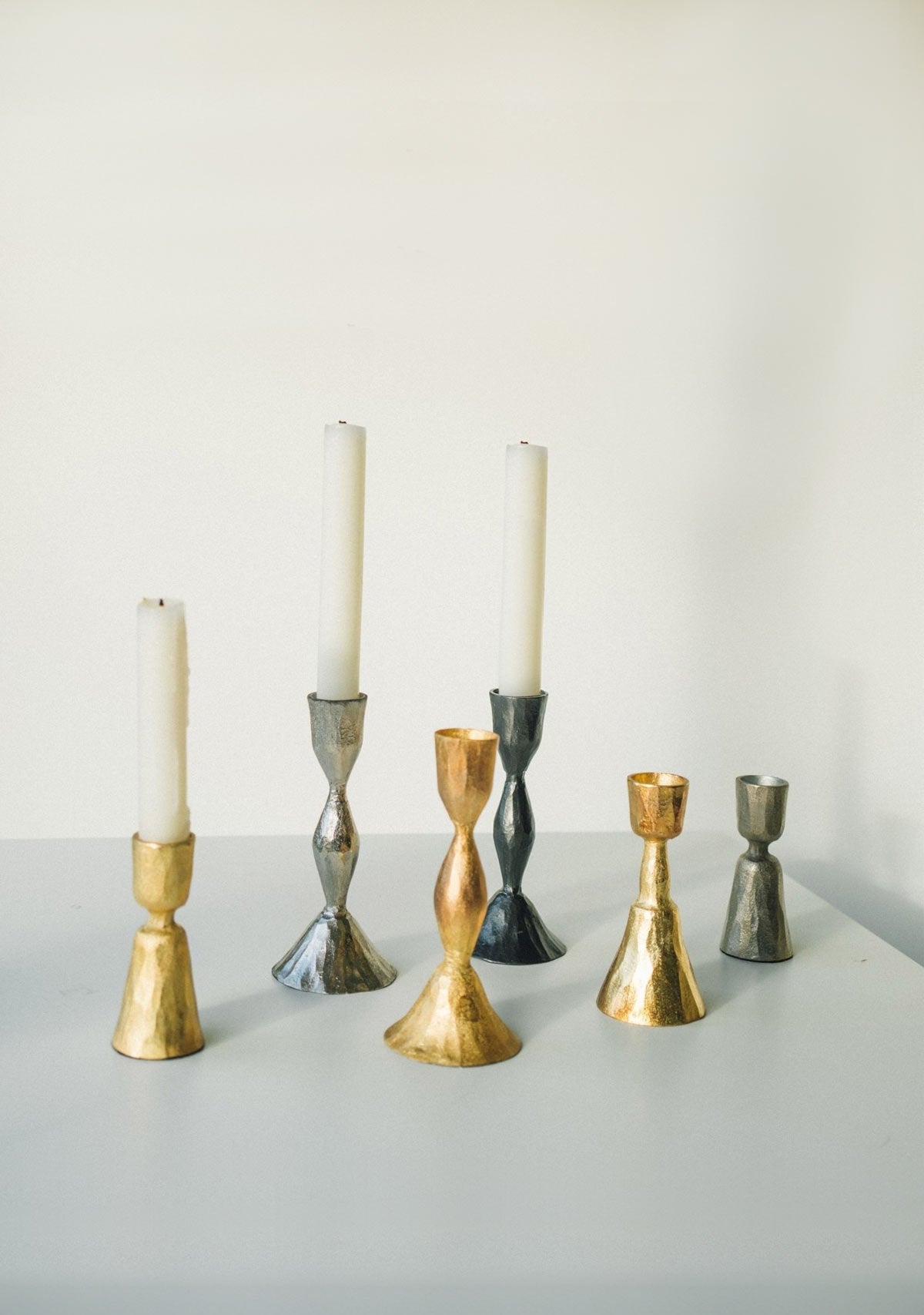 Zora Forged Candlestick L, Gunmetal The Latest Scoop