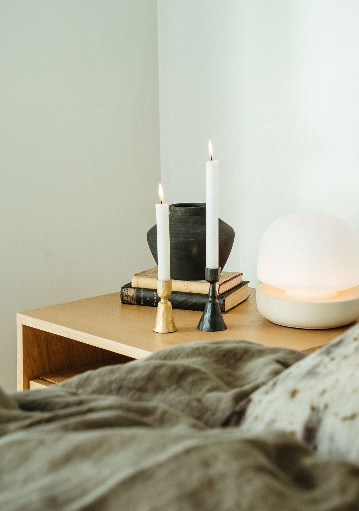 Zora Forged Candlestick M, Gunmetal