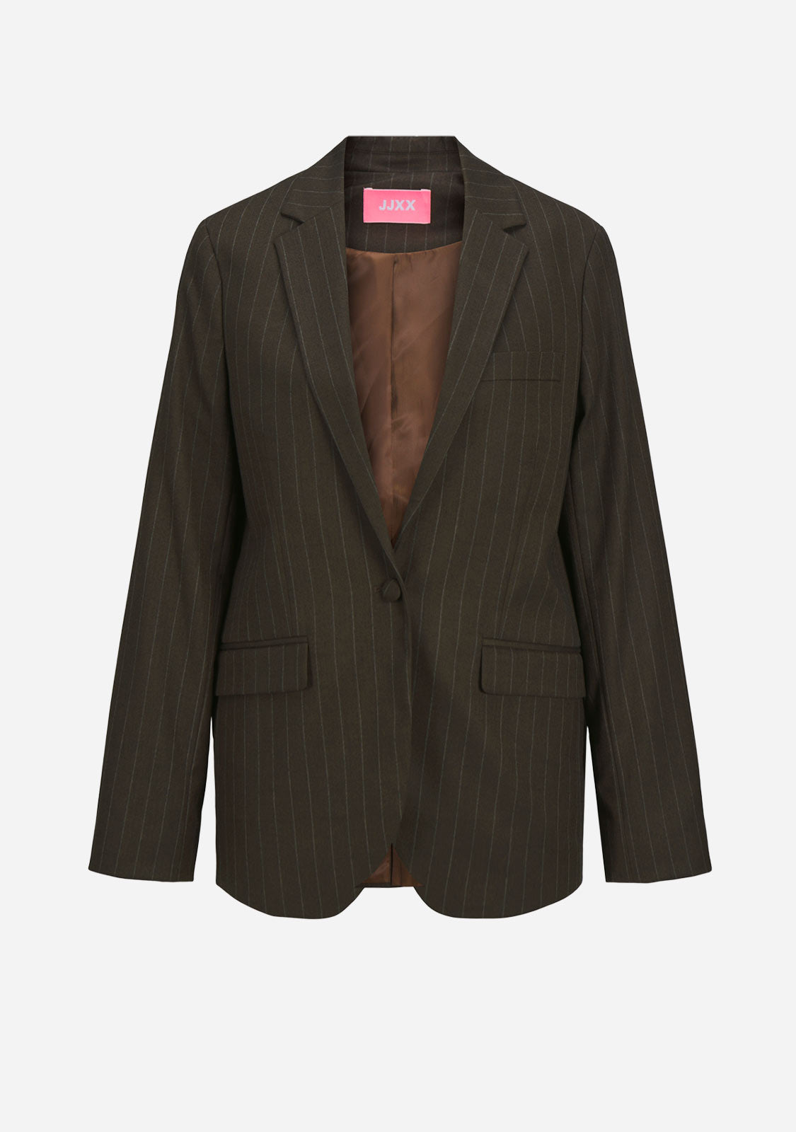 JX Ana Mary Brushed Reg Blazer Bracken White