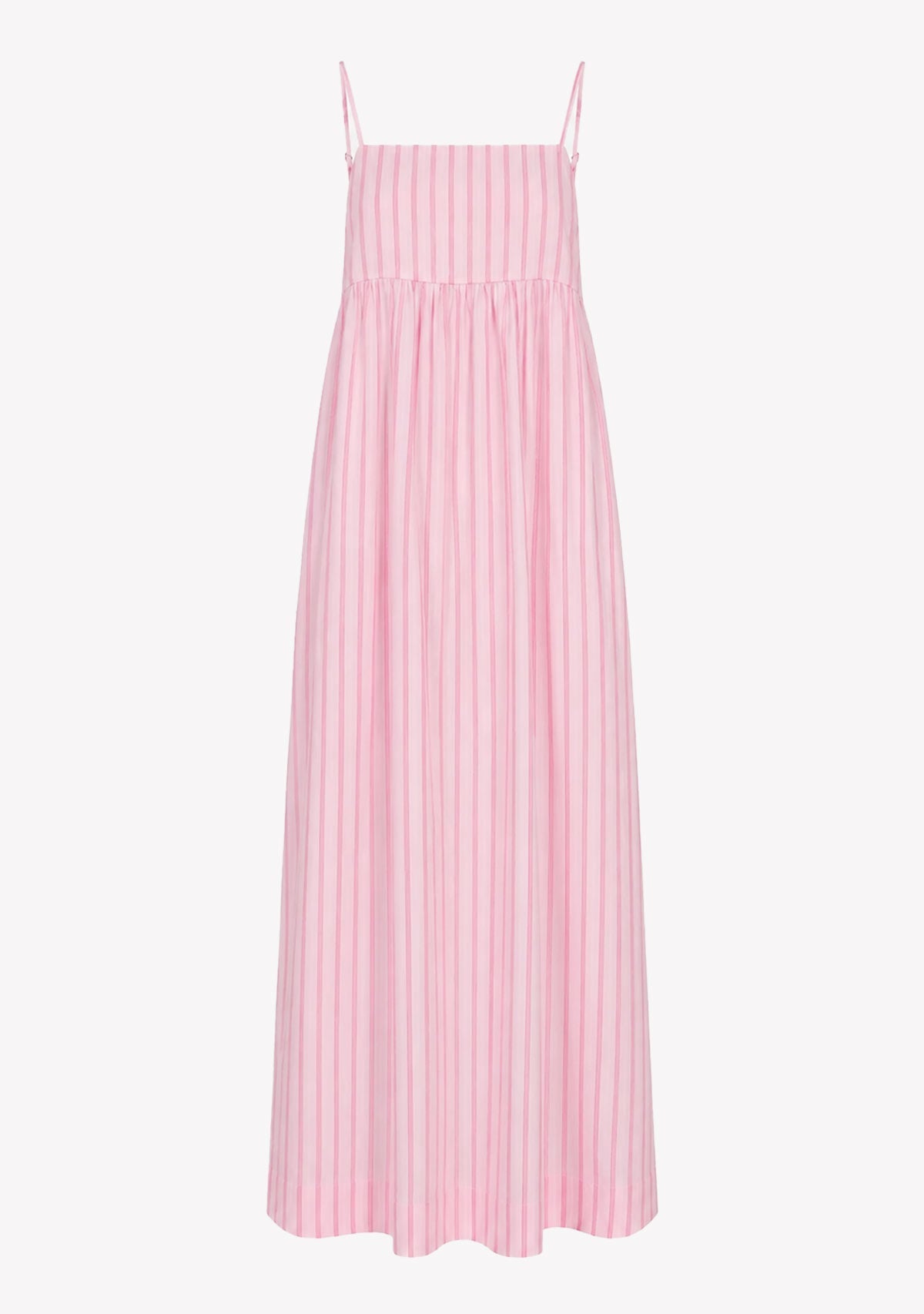 Jx Almira Linen Blend Long Dress Pink Lady Fiji Flower JJXX