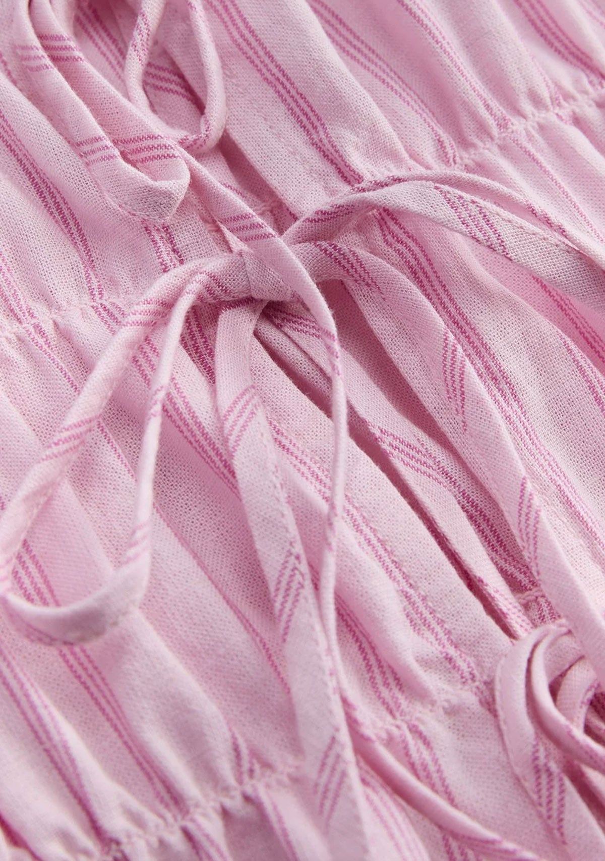 Jx almira Linen Blend Tie Top Pink Lady Fiji Flower JJXX