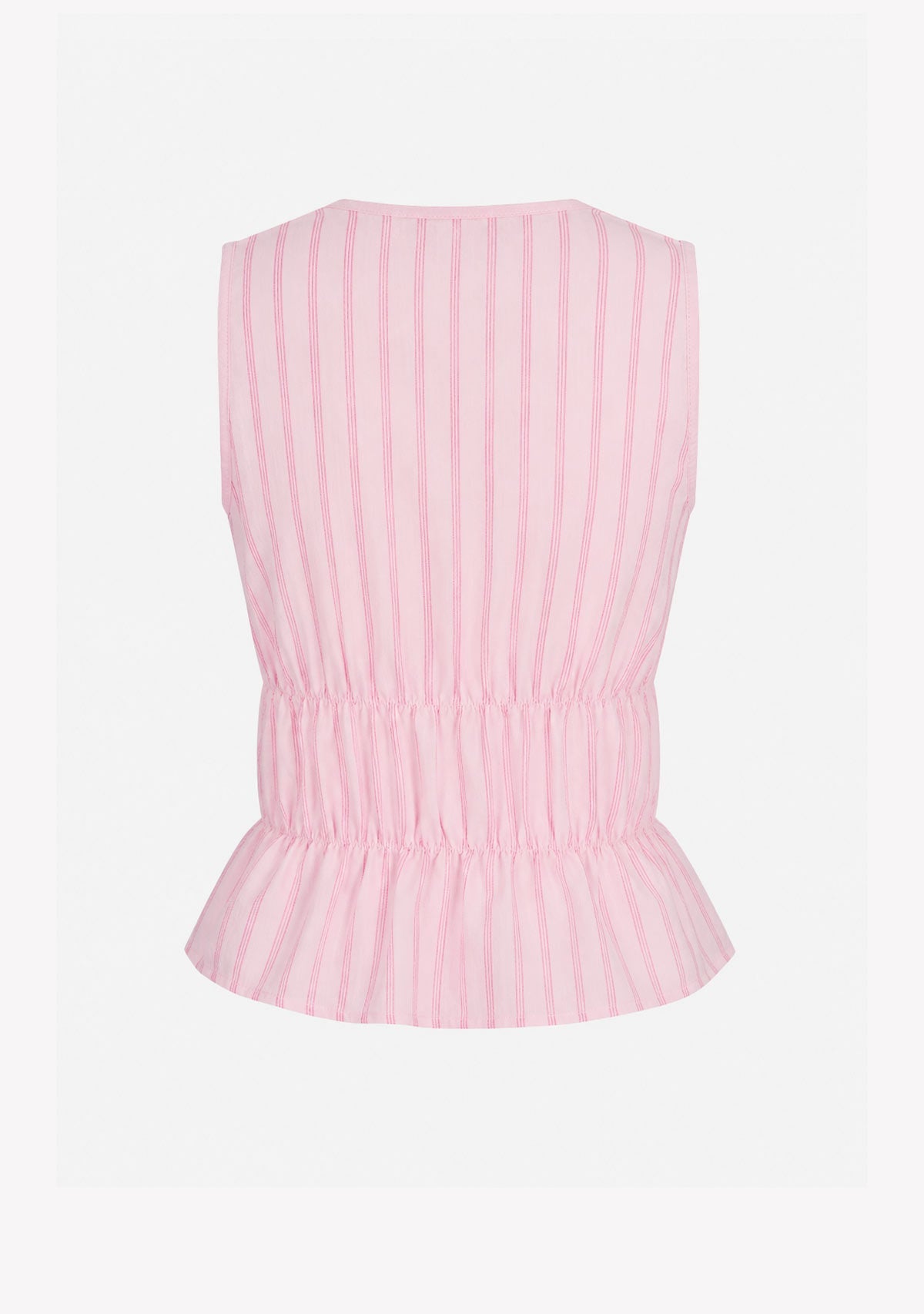 Jx almira Linen Blend Tie Top Pink Lady Fiji Flower JJXX