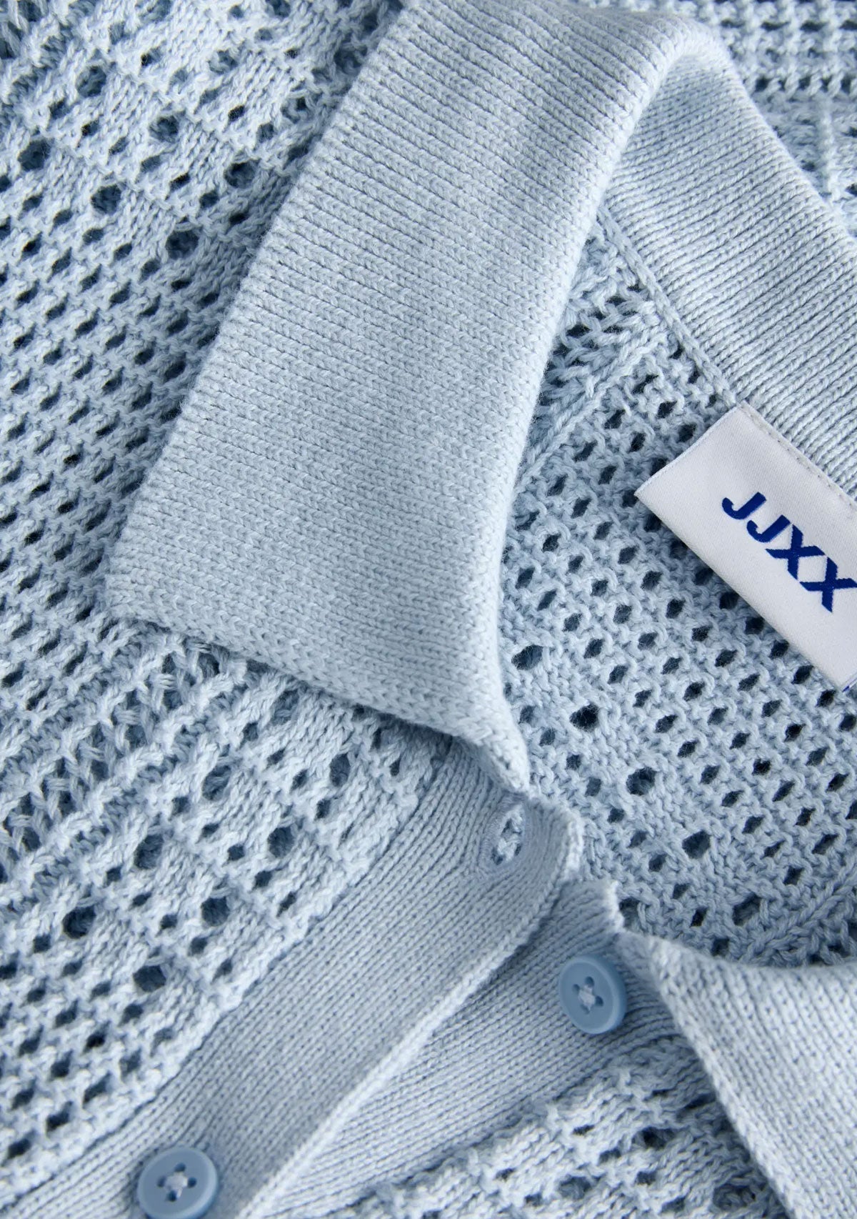 Jx sue Polo Neck Knit Skyway Blue JJXX