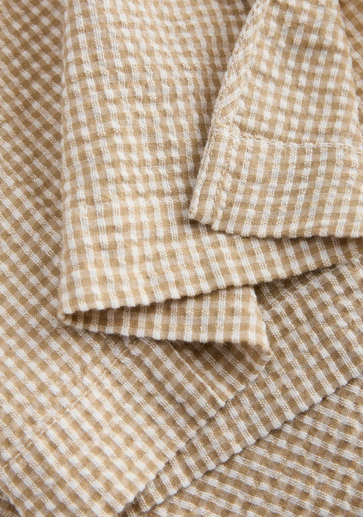 Jx zoe Seersucker Tie Shirt Cornstalk White JJXX