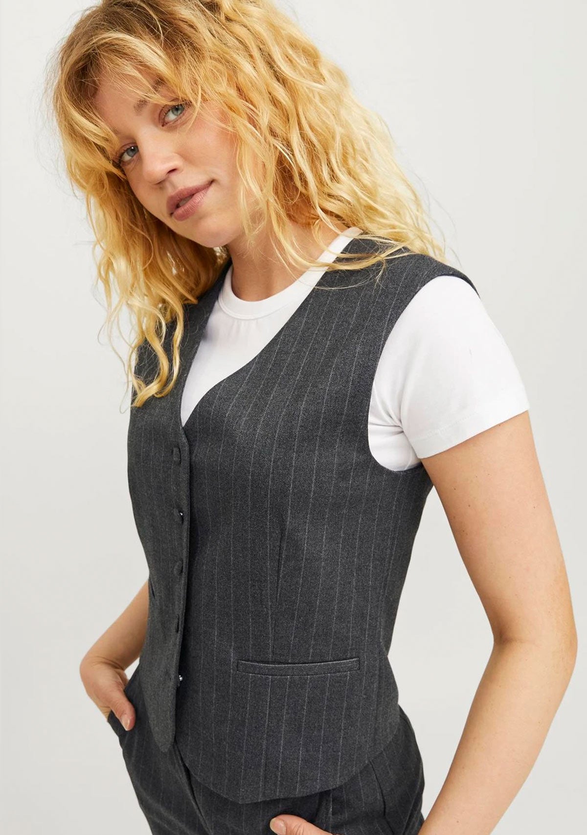 JX Mary Brushed Waistcoat TLR