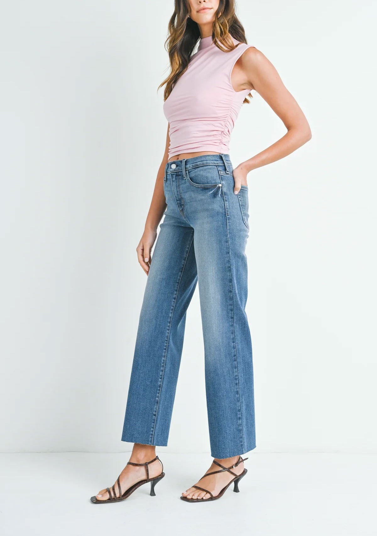 Slim Palazzo With Scissor Cut