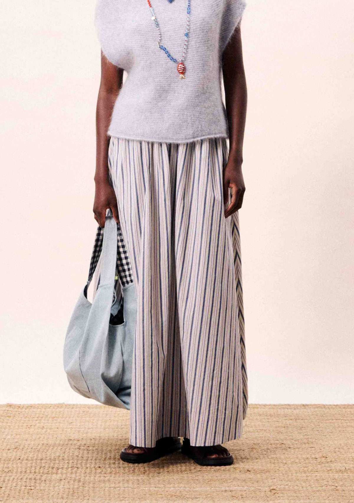 Kailini Skirt Bleu Jean FRNCH