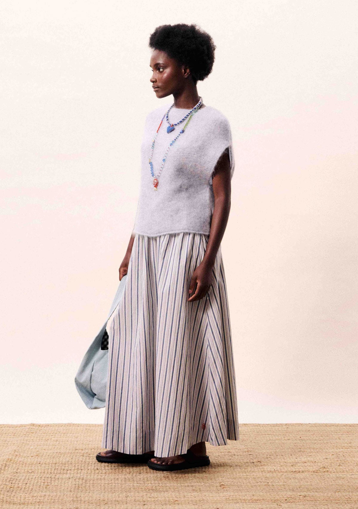 Kailini Skirt Bleu Jean FRNCH