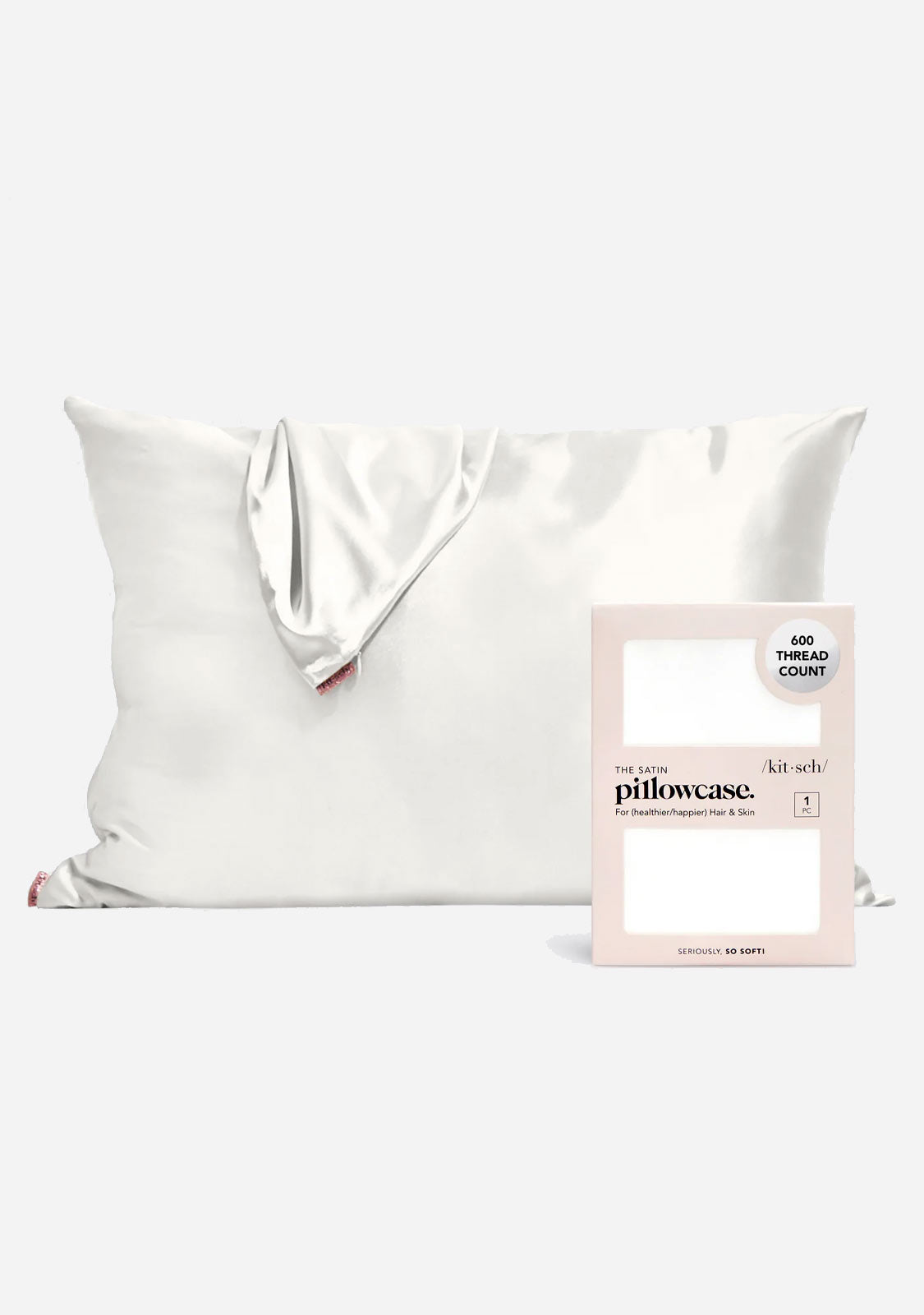 Standard Standard Satin Pillowcase 19"x26" - Ivory