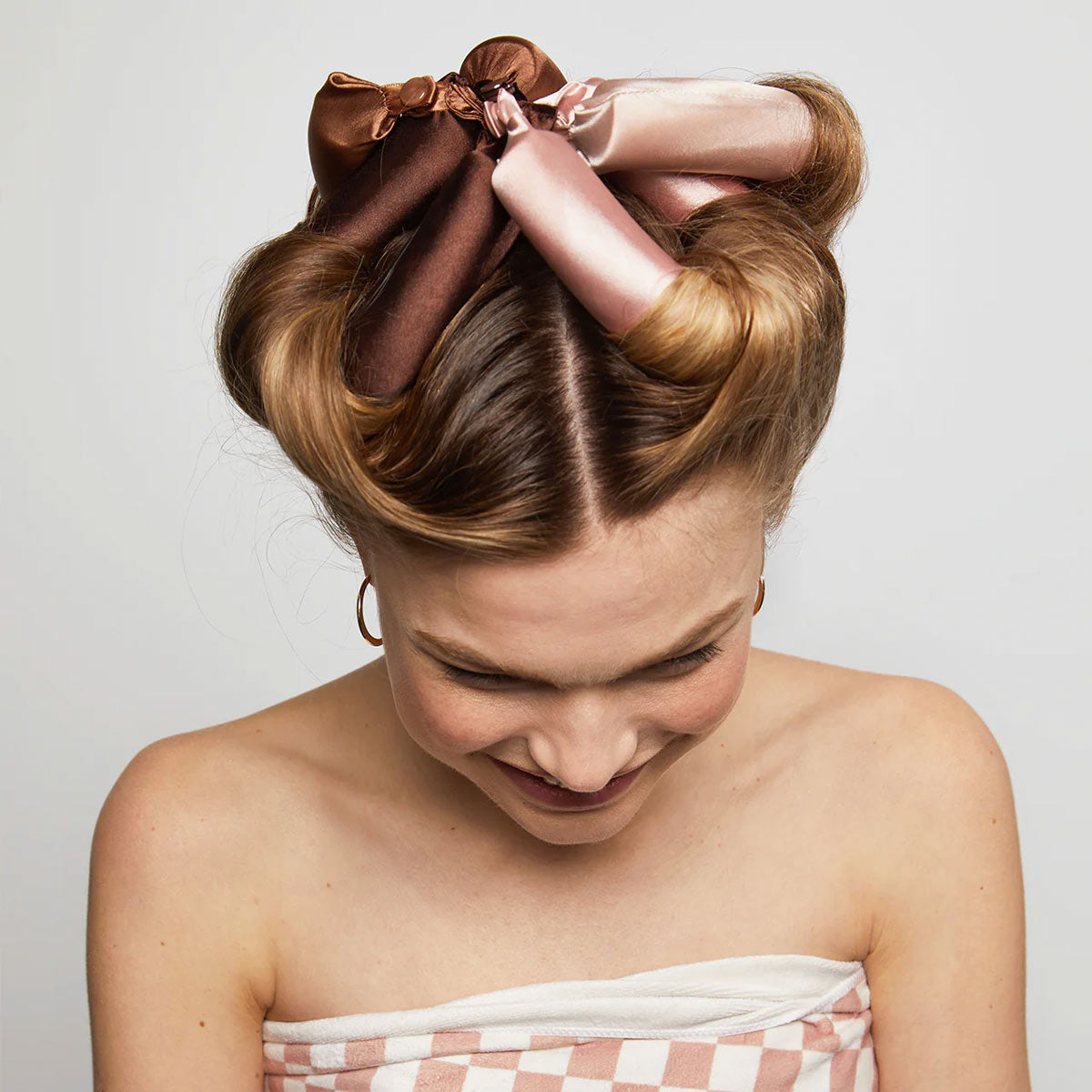 Satin-Wrapped Jumbo Flexi Rods 4pc Set - Rosewood Kitsch