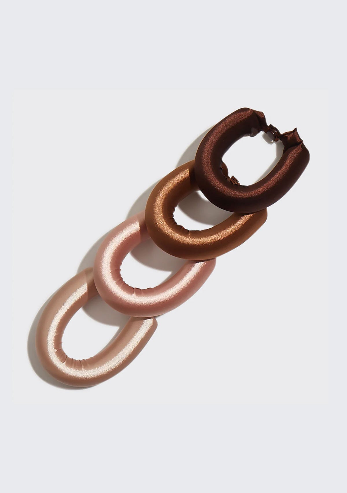 Satin-Wrapped Jumbo Flexi Rods 4pc Set - Rosewood Kitsch