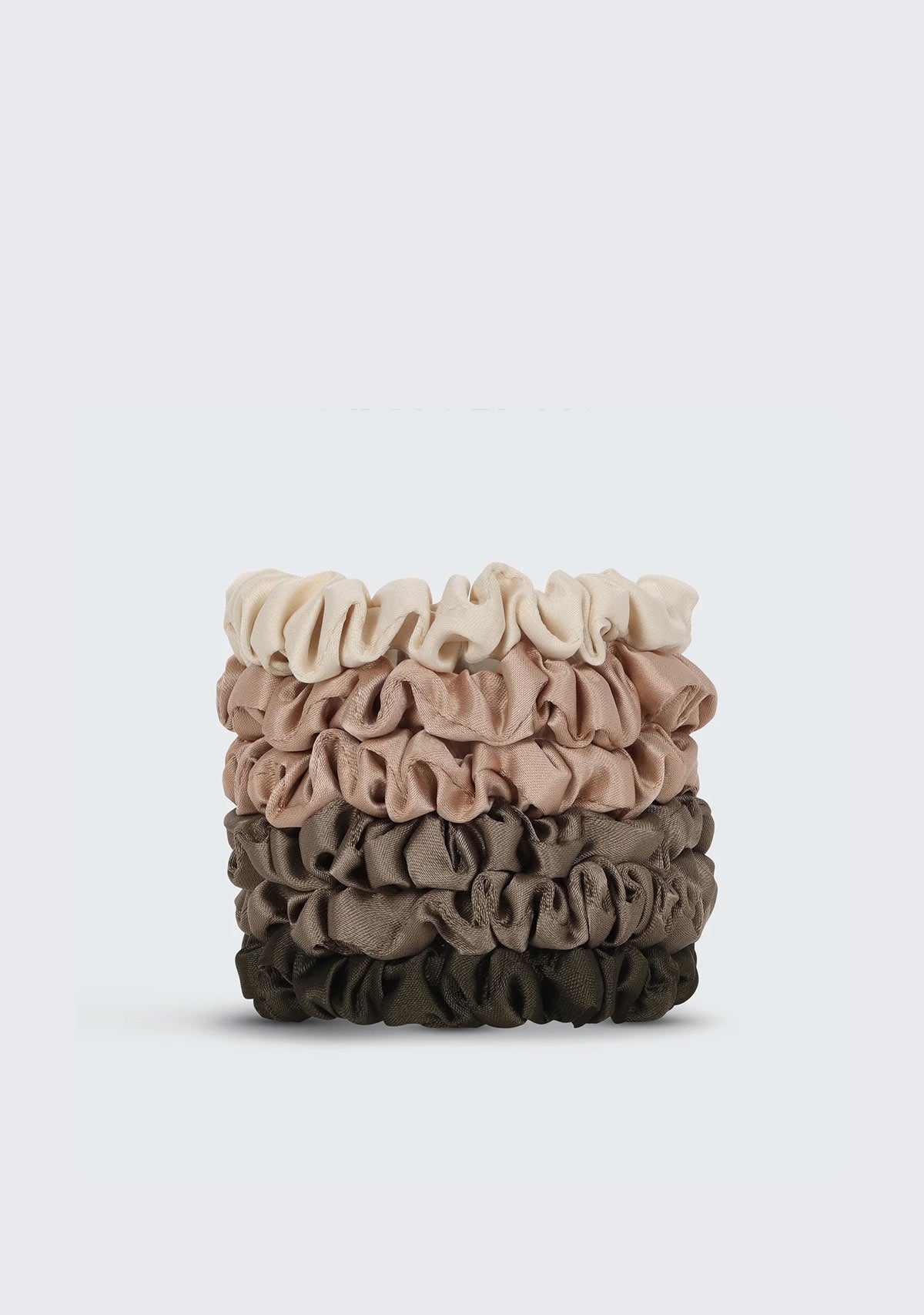 Ultra Petite Satin Scrunchies - Eucalyptus Kitsch