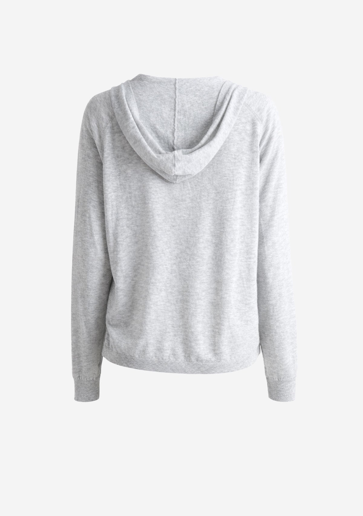 Knit Hoodie Pullover Gray