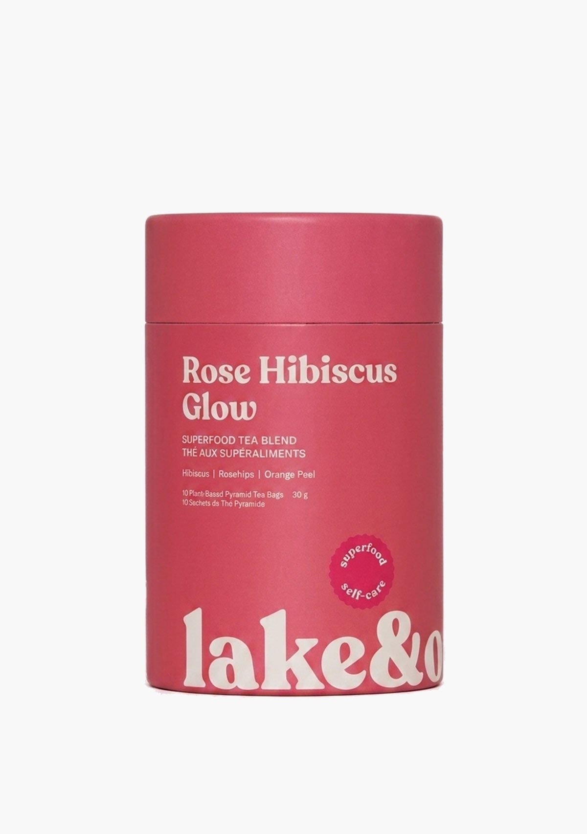 Rose Hibiscus Glow - Superfood Tea Lake & Oak