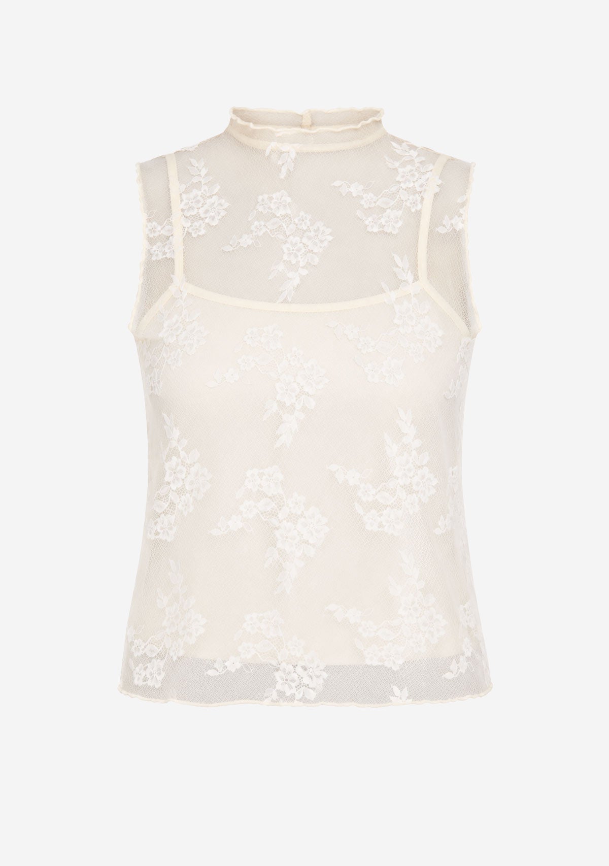 Sheer Lace Top Cream MOD REF