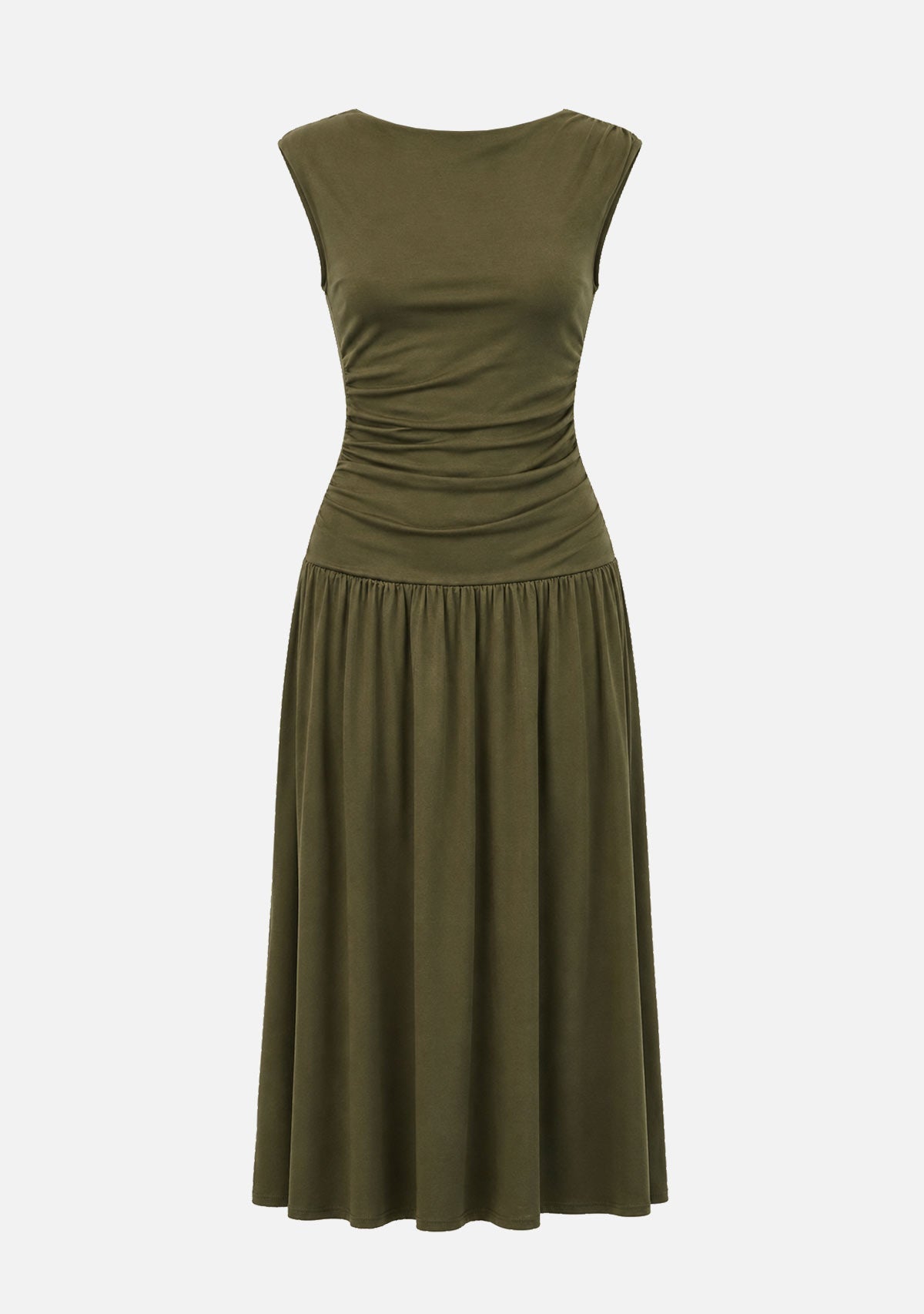 The Madilyn Dress Olive Mod Ref