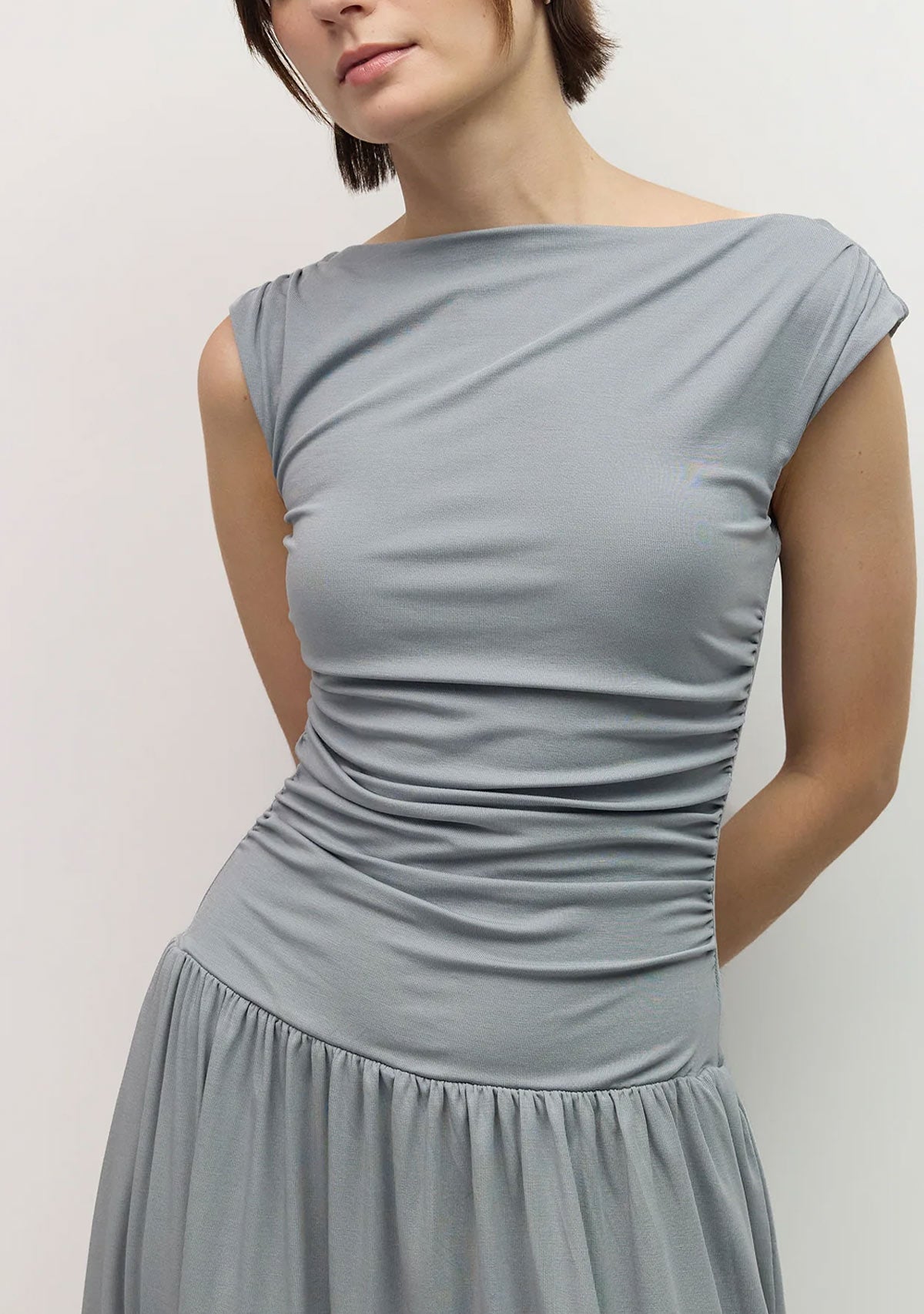 The Madilyn Dress Slate Blue