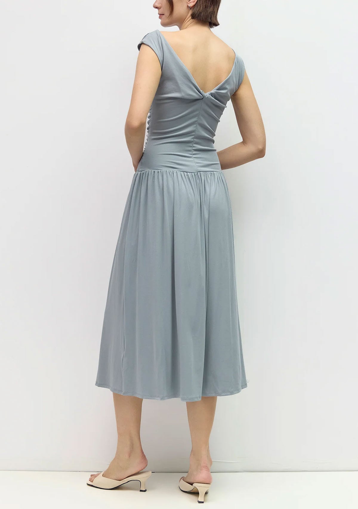 The Madilyn Dress Slate Blue
