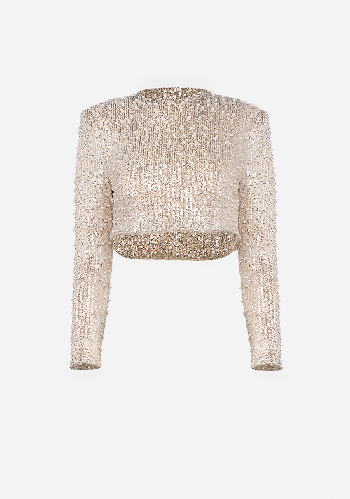 Sequin embellished crop top on sale