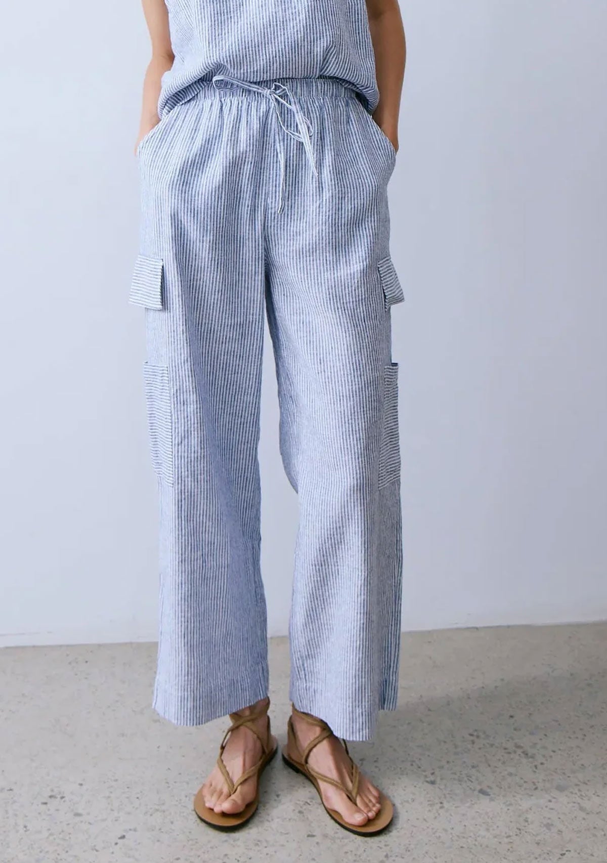 Finn Pant Navy Stripe