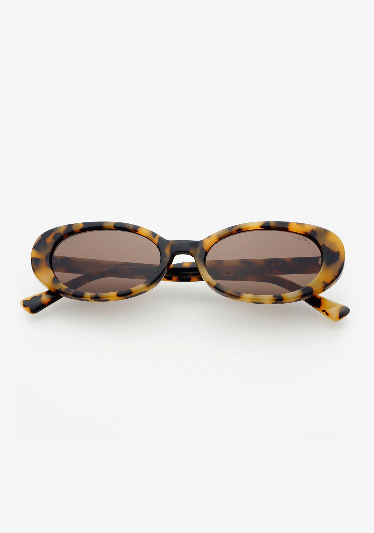 Mimi Acetate Oval Sunglasses Milky